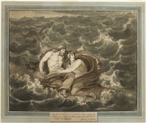 Mentor and Telemachus, Having Survived the Storm, Are Spirited to the Island of Calypso on a Mast, from The Adventures of Telemachus, Book 6