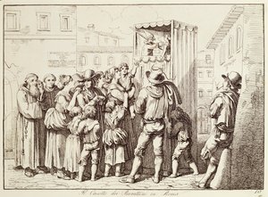 Puppet booth in Rome