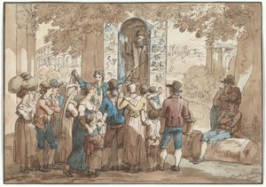 The Charlatan, Illustration for Roman Costumes and Customs by Bartolomeo Pinelli