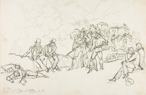 The Stagecoach Holdup by Bartolomeo Pinelli