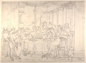 The Sword of Damocles by Bartolomeo Pinelli