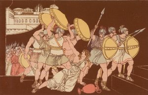 The Death of Tarpeia by Bartolomeo Pinelli