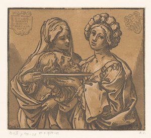Herodias and Salome with the Head of John the Baptist by Bartolommeo Coriolano
