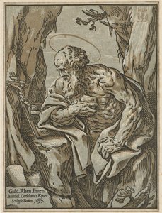 Saint Jerome, after Guido Reni by Bartolommeo Coriolano