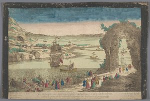 View of the Arrival of the French in the Port of Cayenne for the Establishment of a New Settlement by Basset