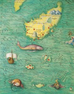Northern Europe: Iceland, from Atlas of the World in thirty-three Maps by Battista Agnese