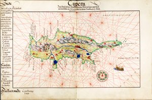 Vellum Chart of Cyprus