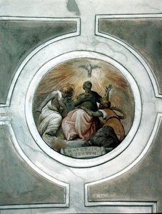 Representation of one of the Virtues (detail) by Battista Franco