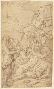 The Lamentation by Battista Franco