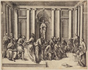 Twelve-Year-Old Jesus Discussing with the Temple Scholars