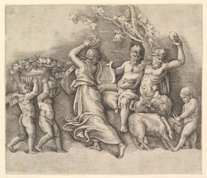 A Bacchanal by Battista Franco Veneziano