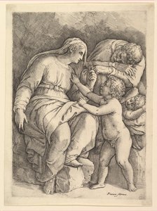 The Holy Family by Battista Franco Veneziano