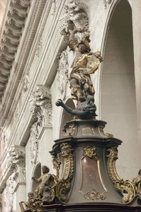 Pulpit, also called Pulpit of Verity (detail: St. Michael and the dragon)