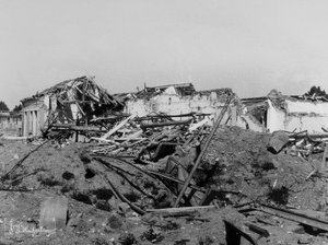 The bombardments of Sermide: buildings damaged during the second world war by Bayard and Bertall