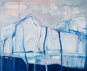 Blue Glacier Abstraction
