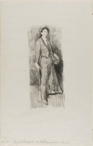 Count Robert de Montesquiou by Beatrix Godwin Whistler