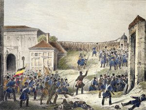 Antwerp: The Last Attack of Dutch Troops, 27th October 1830 by Belgian School