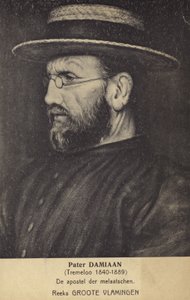 Father Damien by Belgian School