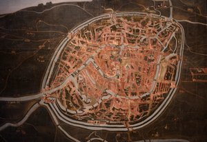 Map of Bruges. anonymous. 1546-1600. (detail) by Belgian School