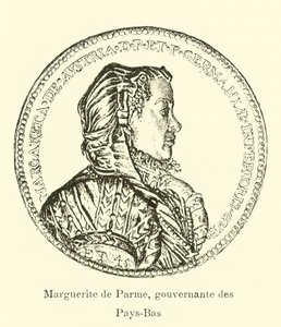 Margaret of Parma, Governess of the Spanish Netherlands by Belgian School