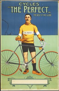Poster advertising The Perfect bicycle, 1895