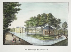 Vue du Château de Sterrebeck by Belgian School