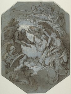 St. Peter and the Angels Receive a Soul in Paradise by Belisario Corenzio