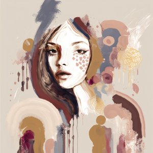Abstract Woman Portrait