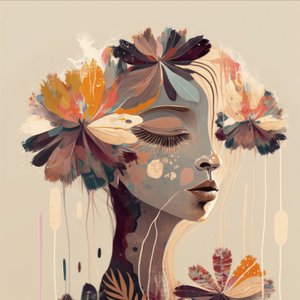 Dreamy Floral Portrait