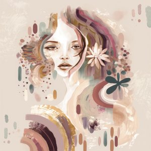 Dreamy Floral Woman