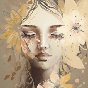 Ethereal Floral Portrait