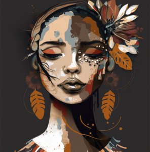 Portrait of a Woman with Closed Eyes