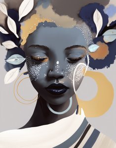 Portrait of a Woman with a Serene Expression