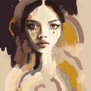 Soulful Abstract Beauty by Bella Eve