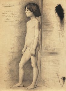 Nude Study of a Boy in Profile