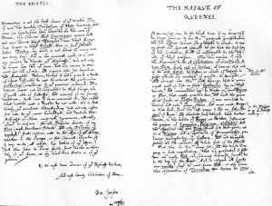 The Masque of Queens and a dedicatory epistle to Henry, Prince of Wales, 1609 by Ben Jonson