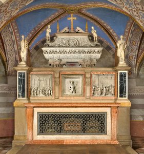 Crypt, High Altar with the Ark of Saints Marcellino and Peter Exorcist, Performed by Benedetto Briosco 1506-08, Recomposed by Matteo Galletti 1609 by Benedetto Briosco