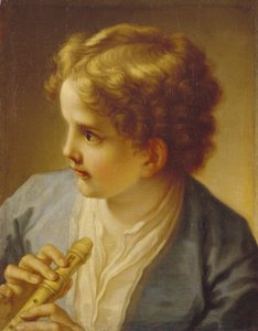 Boy with a Flute by Benedetto Luti