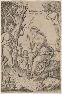 Satyr Family by Benedetto Montagna