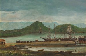 Port of Santos, SP, 1888