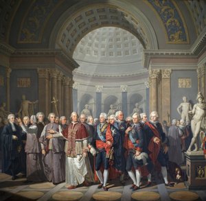 Gustave III of Sweden with Pope Pius VI