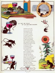 The Town Mouse and the Country Mouse, illustration from 