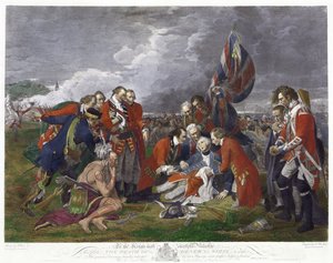 Death of General Wolfe, after painting by Benjamin West