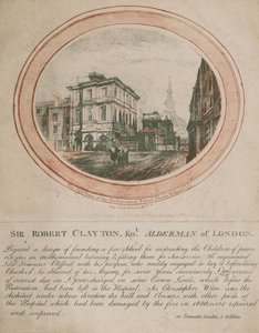 The west front of the Mathematical School, Christs Hospital by Benjamin Green