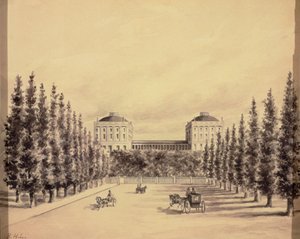 United States Capitol from Pennsylvania Avenue by Benjamin Henry Latrobe