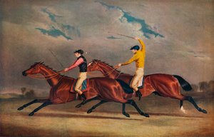Matilda Beating Mameluke, St. Leger, 1827 by Benjamin Herring
