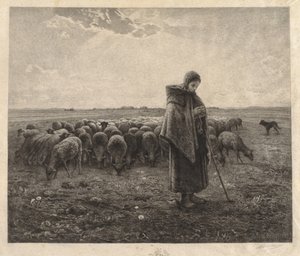 La Bergerie by Benjamin Louis Auguste Damman