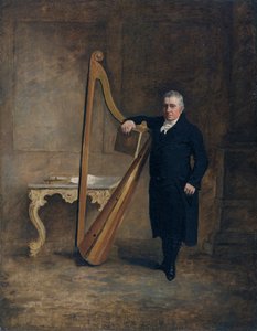 Harpist to the Corbet Family of Griffith Owen, c.1812 by Benjamin Marshall
