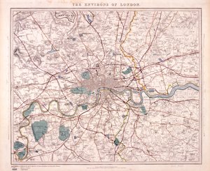 Map of London by Benjamin Rees Davies
