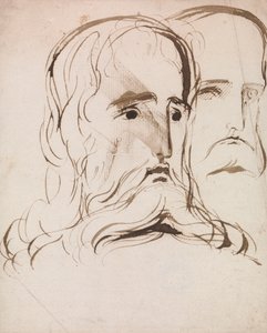 Study for the Head of Christ and an Apostle by Benjamin Robert Haydon